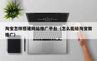 沅江淘宝怎样搭建网站推广平台（怎么能给淘宝做推广）